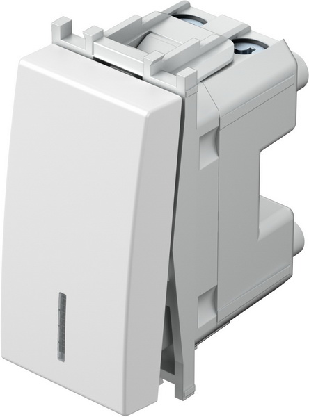 SM10PWIN-U SKLOPKA JEDNOPOLNA 16A 1M BIJELA SJAJNA SA INDIKATOROM