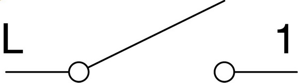 SM10PWIN-U SKLOPKA JEDNOPOLNA 16A 1M BIJELA SJAJNA SA INDIKATOROM