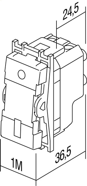 SM20-U SKLOPKA DVOPOLNA 16A 1M BEZ TIPKE