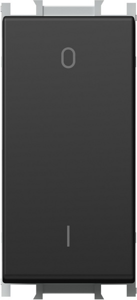 SM20SBNT03-U SKLOPKA DVOPOLNA 16A 1M CRNA MAT SA SIMBOLOM 0-1