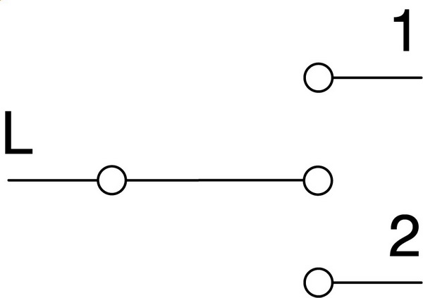 SM40PWNT10-U SKLOPKA ZA ROLETE 1-0-2 16A 1M BIJELA SJAJNA