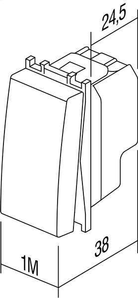 SM60AT-U SKLOPKA IZMJENIČNA 16A 1M ANTRACIT