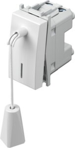 SM62PWCD-U TIPKALO IZMJENIČNO S UZICOM 16A 1M BIJELA SJAJNA