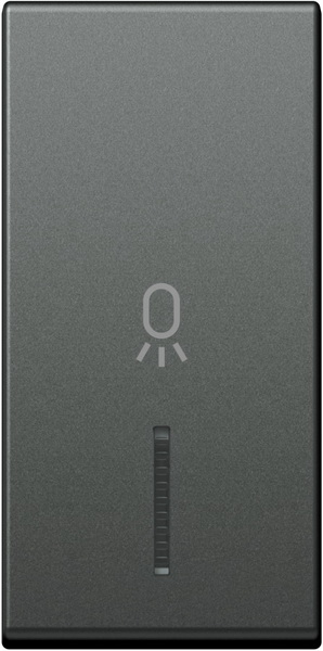 TM11ATIN02-B TIPKA 1M ANTRACIT SA INDIKATOROM I SIMBOLOM SVJETLO