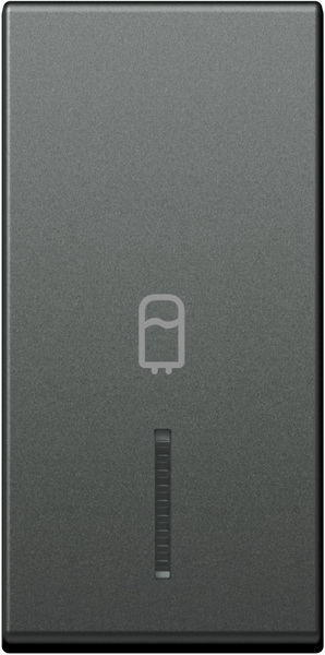 TM11ATIN06-B TIPKA 1M ANTRACIT SA INDIKATOROM I SIMBOLOM BOJLER