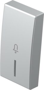 TM11ESIN01-B TIPKA 1M SREBRNA MAT SA INDIKATOROM I SIMBOLOM ZVONO