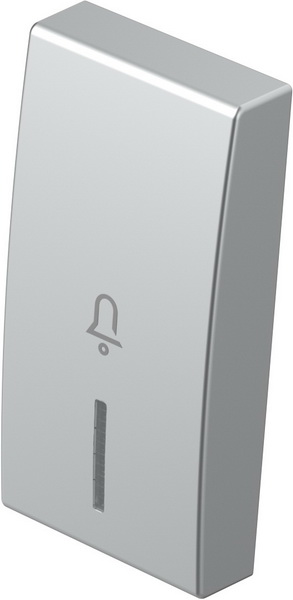 TM11ESIN01-B TIPKA 1M SREBRNA MAT SA INDIKATOROM I SIMBOLOM ZVONO