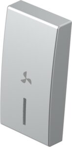 TM11ESIN05-B TIPKA 1M SREBRNA MAT SA INDIKATOROM I SIMBOLOM VENTILATOR