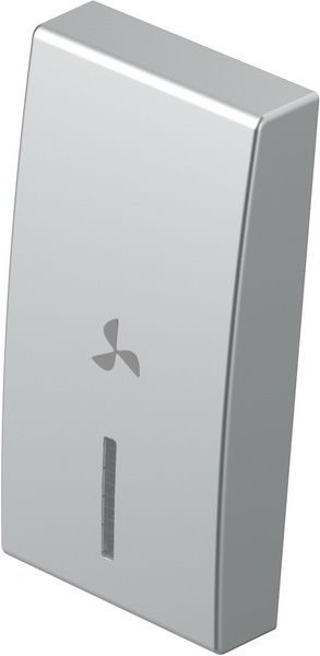 TM11ESIN05-B TIPKA 1M SREBRNA MAT SA INDIKATOROM I SIMBOLOM VENTILATOR