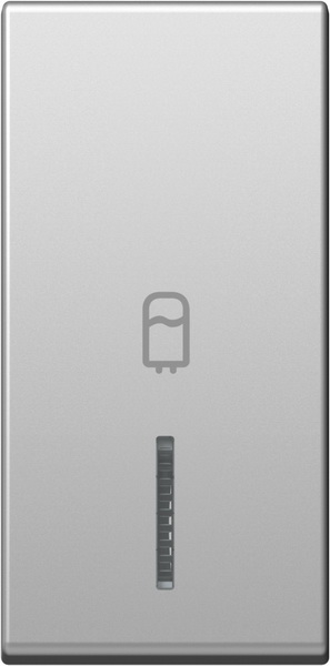 TM11ESIN06-B TIPKA 1M SREBRNA MAT SA INDIKATOROM I SIMBOLOM BOJLER