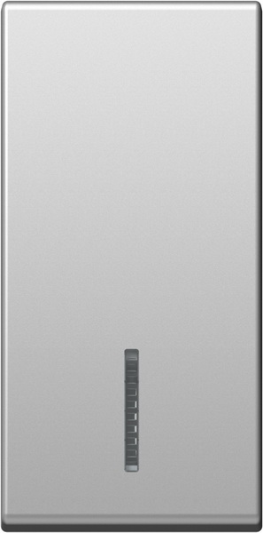 TM11ESIN-B TIPKA 1M SREBRNA MAT SA INDIKATOROM