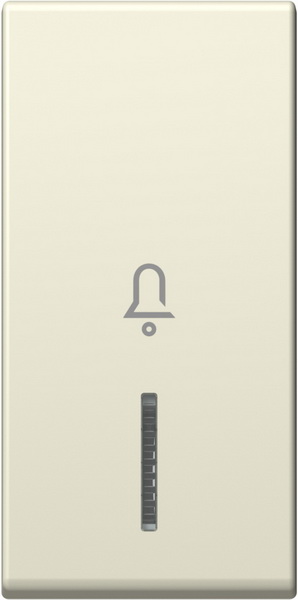 TM11IWIN01-B TIPKA 1M BEŽ SJAJNA SA INDIKATOROM I SIMBOLOM ZVONO