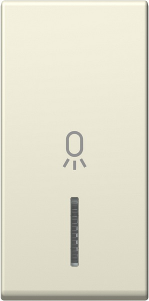 TM11IWIN02-B TIPKA 1M BEŽ SJAJNA SA INDIKATOROM  I SIMBOLOM SVJETLO