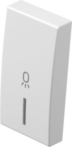 TM11PWIN02-B TIPKA 1M BIJELA SJAJNA SA INDIKATOROM I SIMBOLOM SVJETLO