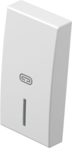 TM11PWIN07-B TIPKA 1M BIJELA SJAJNA SA INDIKATOROM  I SIMBOLOM GRIJANJE