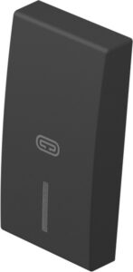 TM11SBIN07-B TIPKA 1M CRNA MAT SA INDIKATOROM I SIMBOLOM GRIJANJE