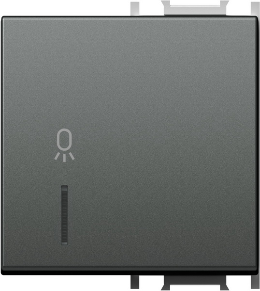 TM12ATIN02-B TIPKA 2M ANTRACIT SA INDIKATOROM I SIMBOLOM SVJETLO