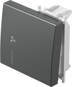 TM12ATIN05-B TIPKA 2M ANTRACIT SA INDIKATOROM I SIMBOLOM VENTILATOR