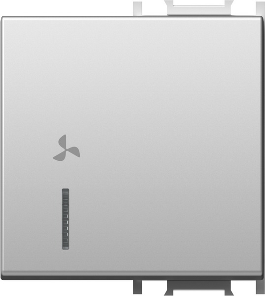 TM12ESIN05-B TIPKA 2M SREBRNA MAT SA INDIKATOROM I SIMBOLOM VENTILATOR