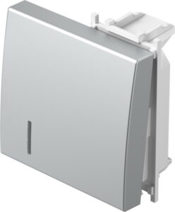 TM12ESIN-B TIPKA 2M SREBRNA MAT SA INDIKATOROM