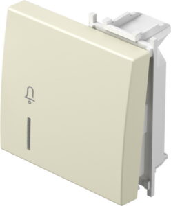 TM12IWIN01-B TIPKA 2M BEŽ SJAJNA SA INDIKATOROM I SIMBOLOM ZVONO