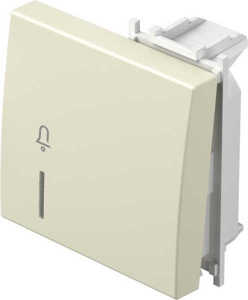 TM12IWIN01-B TIPKA 2M BEŽ SJAJNA SA INDIKATOROM I SIMBOLOM ZVONO