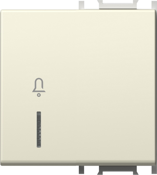 TM12IWIN01-B TIPKA 2M BEŽ SJAJNA SA INDIKATOROM I SIMBOLOM ZVONO