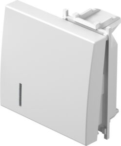 TM12PWIN-B TIPKA 2M BIJELA SJAJNA SA INDIKATOROM