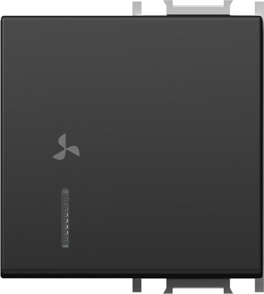 TM12SBIN05-B TIPKA 2M CRNA MAT SA INDIKATOROM  I SIMBOLOM VENTILATOR